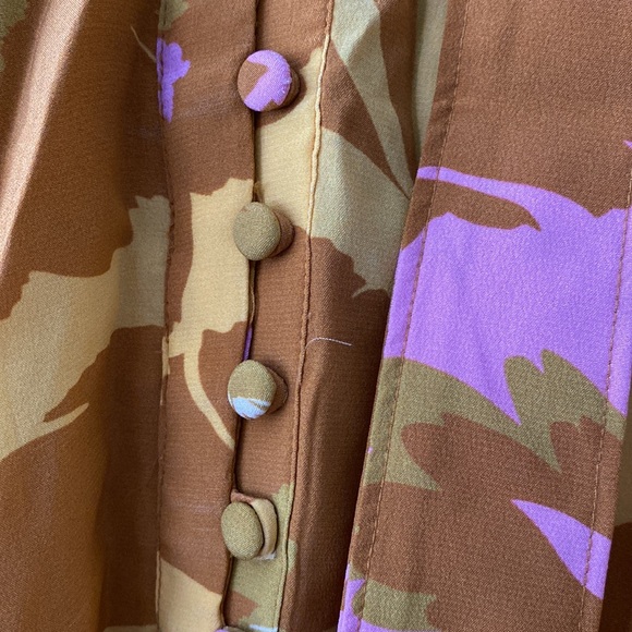 Anthropologie Maeve Tie-Neck Silk Blouse - Picture 7 of 14